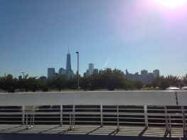 First glimpse of the NY skyline